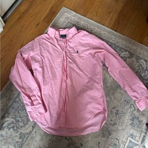 15 1/2 Ralph Lauren Light Pink Gingham Button down